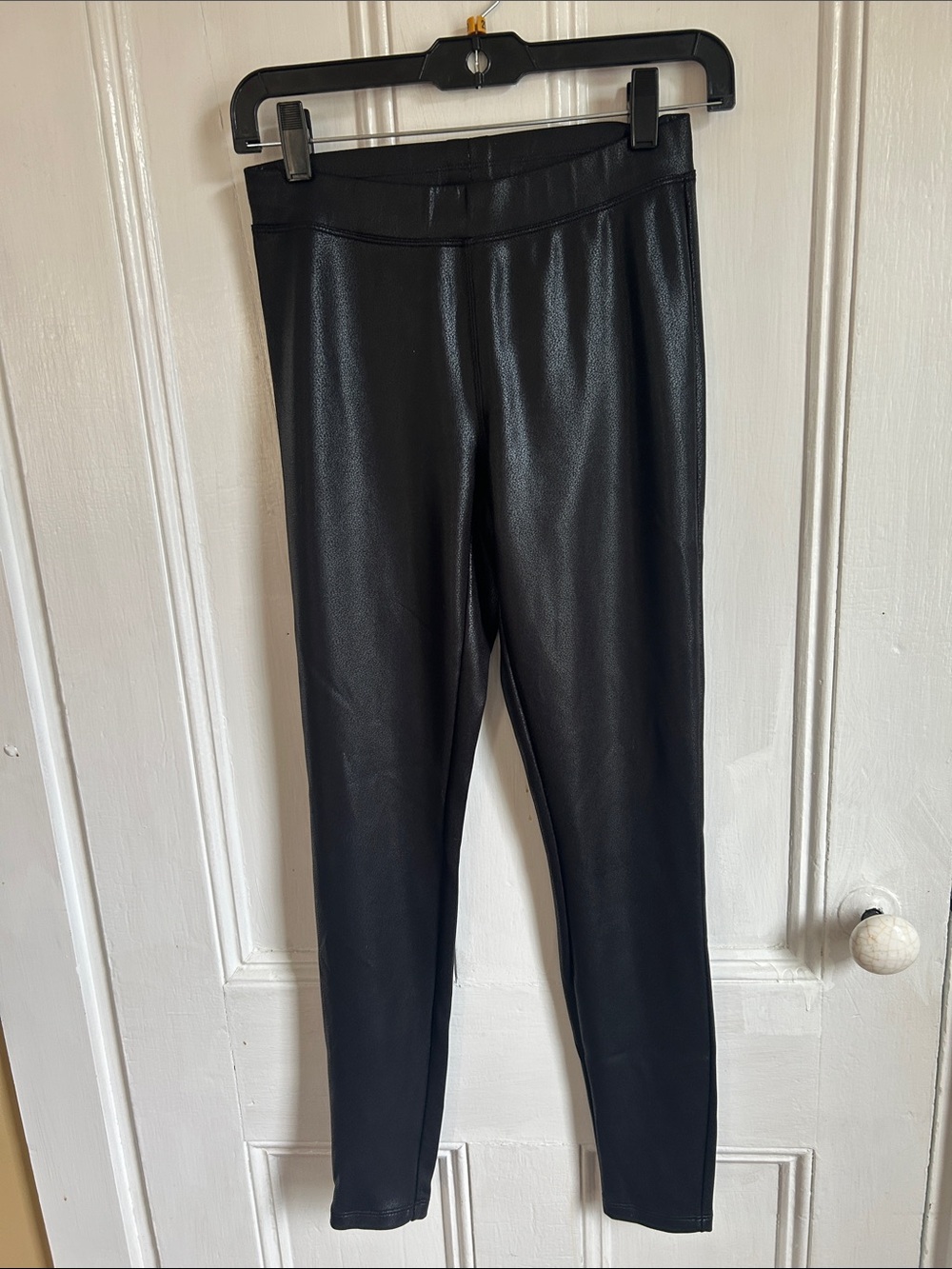 Express Black Faux Leather Leggings - Sleek High-Rise Style